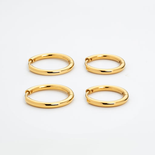 Paul Hewitt Treasures Of The Sea Hoops Ohrring Gold