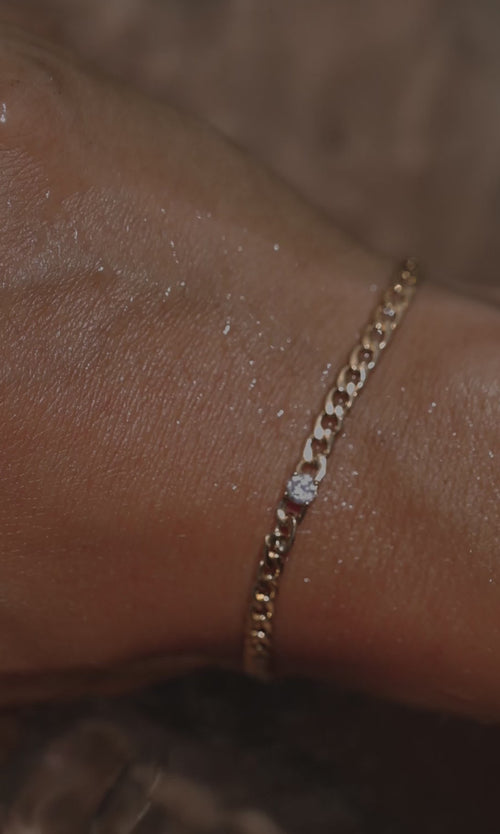 Paul Valentine Brilliant Curb Bracelet