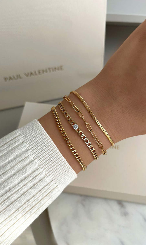 Paul Valentine Brilliant Curb Bracelet