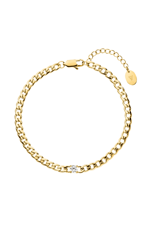 Paul Valentine Brilliant Curb Bracelet