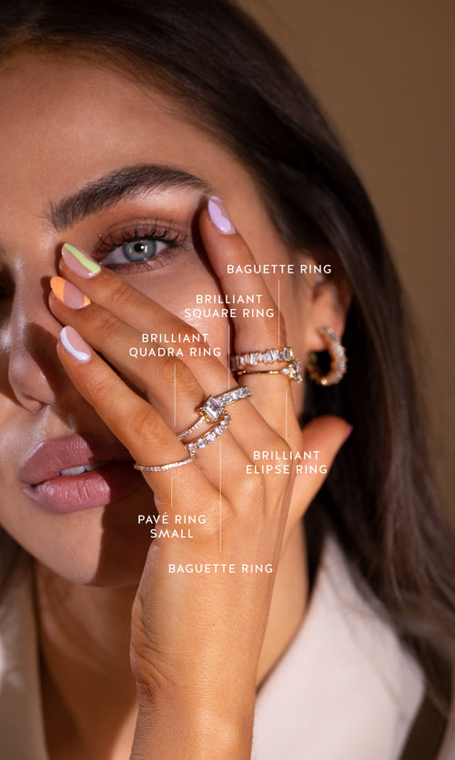 Paul Valentine Brilliant Quadra Ring