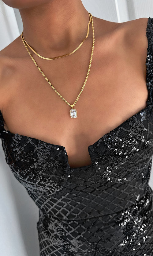 Paul Valentine Brilliant Sleek Necklace