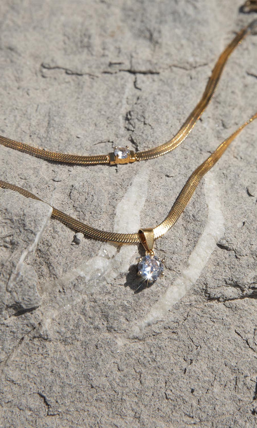 Paul Valentine Brilliant Sleek Necklace