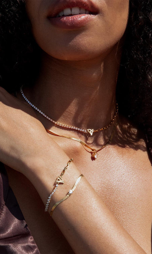 Paul Valentine Brilliant Sleek Necklace