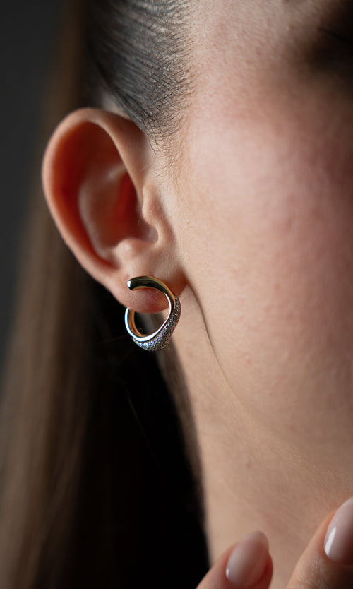 Paul Valentine Crystal Galaxy Ear Studs