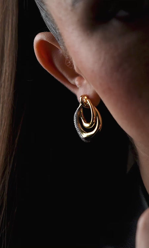 Paul Valentine Crystal Galaxy Earrings