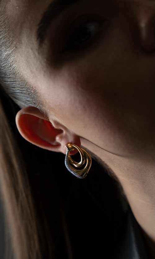 Paul Valentine Crystal Galaxy Earrings