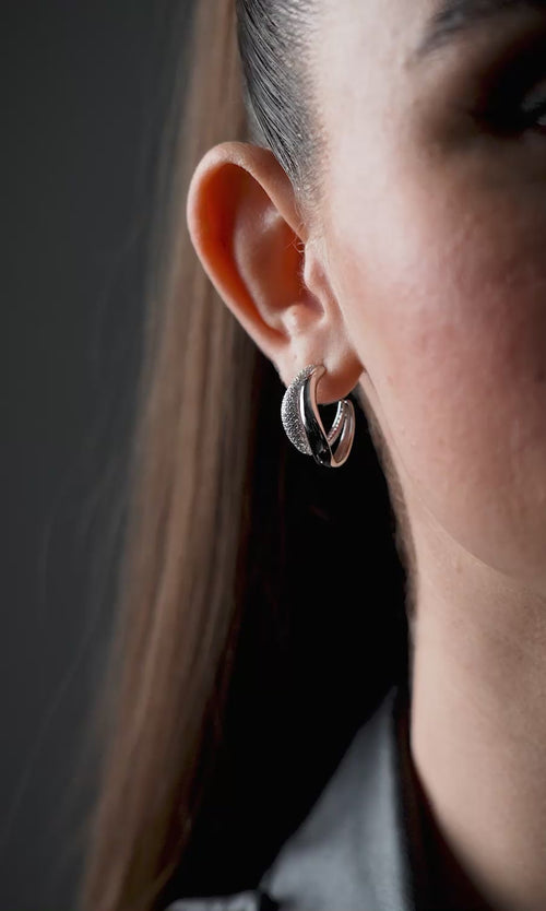 Paul Valentine Crystal Galaxy Hoops