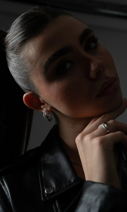 Paul Valentine Crystal Galaxy Hoops