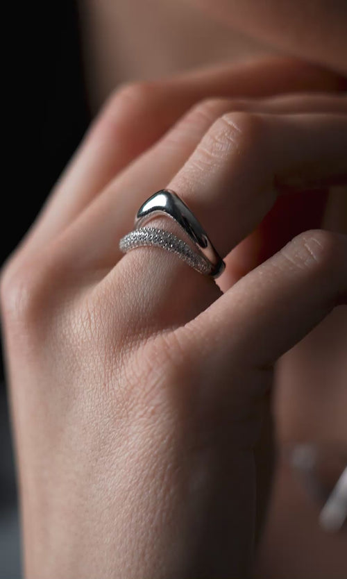 Paul Valentine Crystal Galaxy Ring