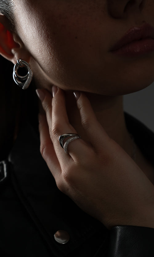 Paul Valentine Crystal Galaxy Ring