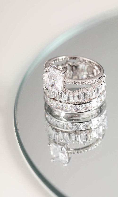 Paul Valentine Emerald Pavé Ring