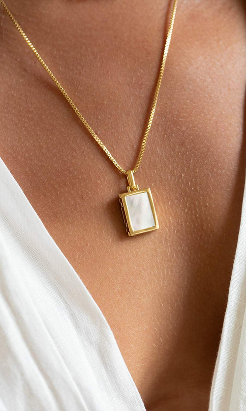 Paul Valentine Gravierbare Medaillon-Halskette