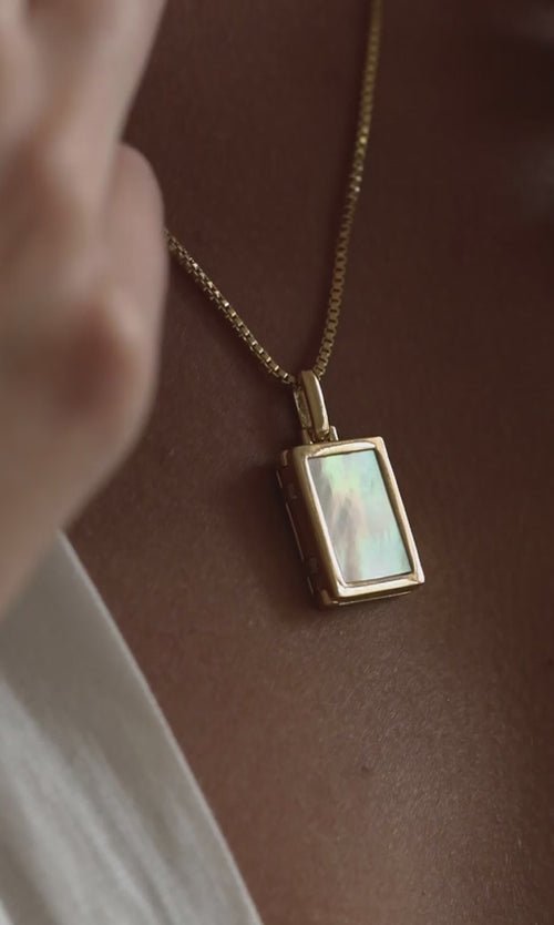 Paul Valentine Gravierbare Medaillon-Halskette