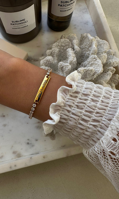 Paul Valentine Gravierbares Tennisarmband