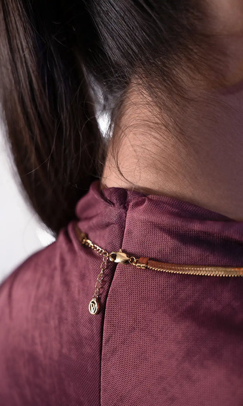 Paul Valentine Molten Sleek Necklace