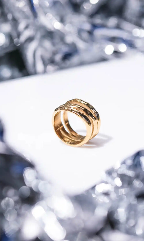 Paul Valentine Molten Triple Ring