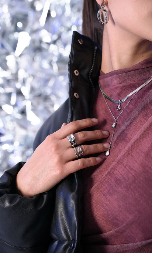 Paul Valentine Molten Triple Ring