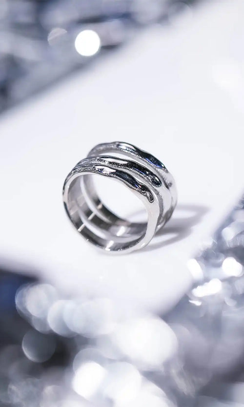 Paul Valentine Molten Triple Ring