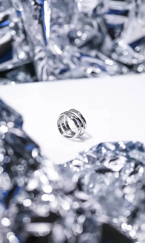 Paul Valentine Molten Triple Ring