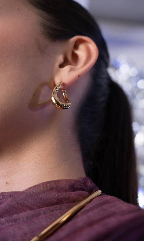 Paul Valentine Molten Twisted Hoops