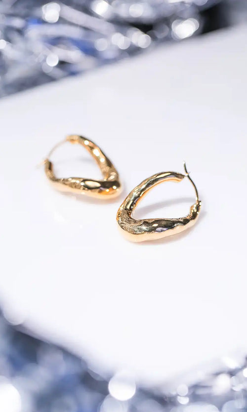Paul Valentine Molten Twisted Hoops