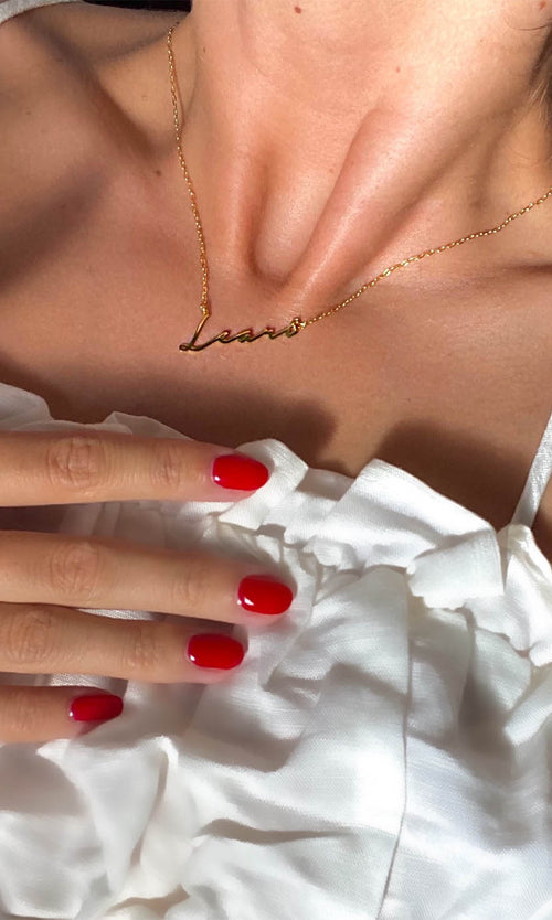 Paul Valentine Namenskette Italics