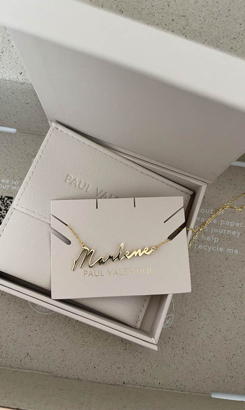 Paul Valentine Namenskette Italics