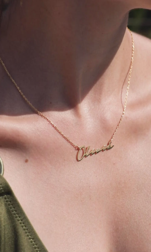 Paul Valentine Namenskette Italics