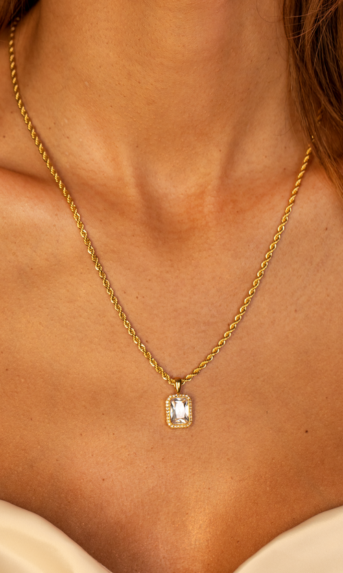 Paul Valentine Pavé Emerald Necklace