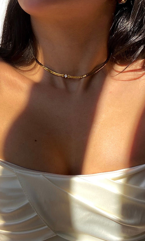 Paul Valentine Retro Sparkling Necklace