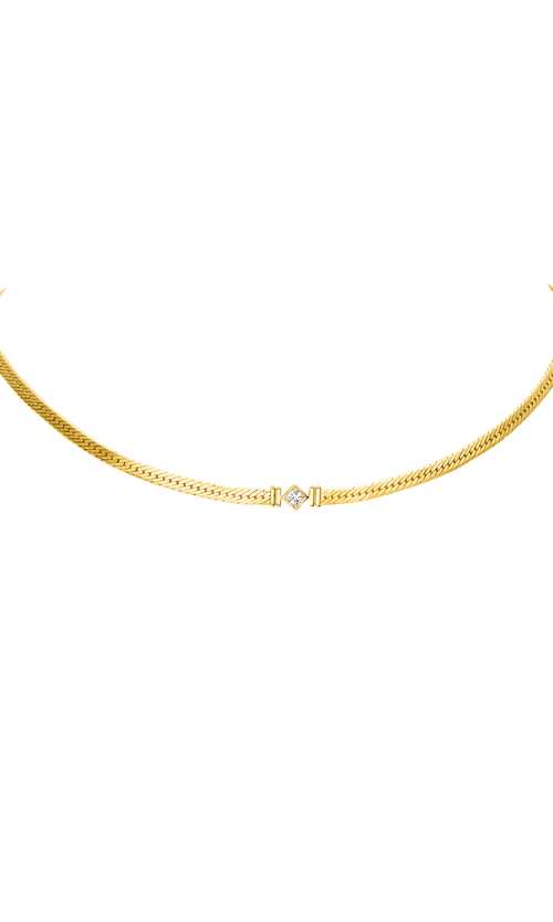 Paul Valentine Retro Sparkling Necklace