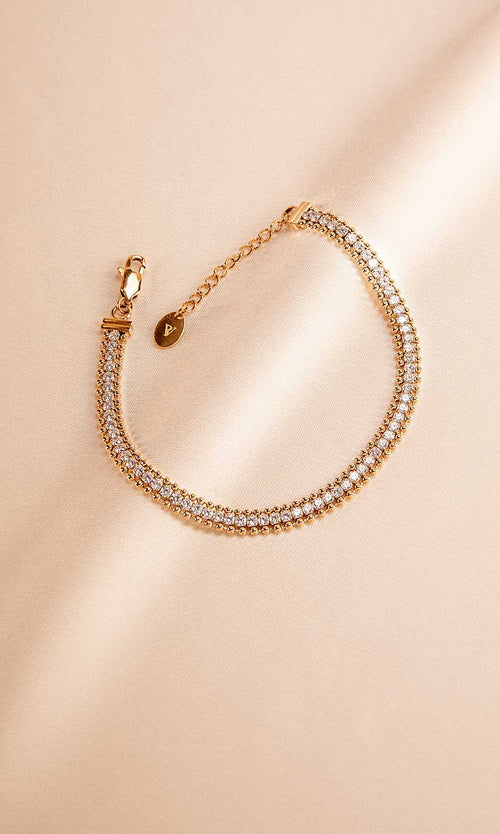Paul Valentine Sparkling Tennis Bracelet