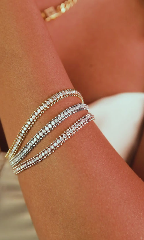 Paul Valentine Sparkling Tennis Bracelet
