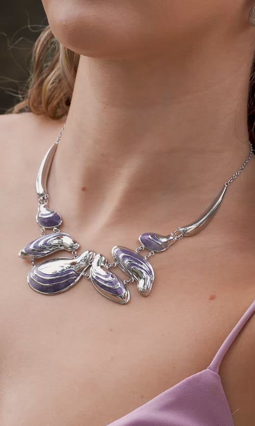 Paul Valentine Underwater Enamel Necklace