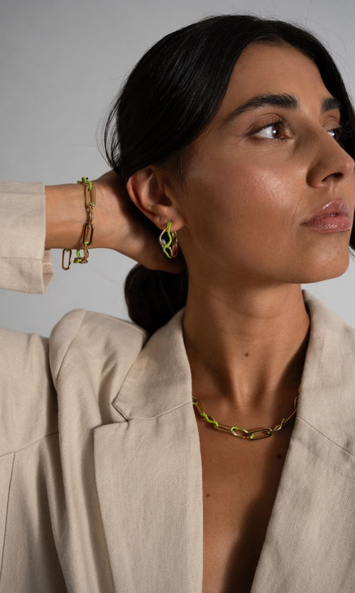 Paul Valentine Wave Rush Enamel Hoops