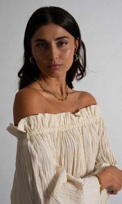 Paul Valentine Wave Rush Enamel Necklace