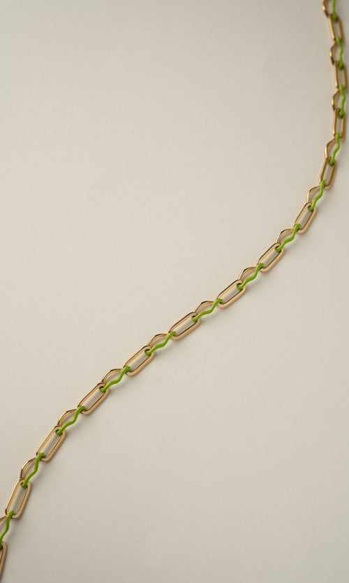 Paul Valentine Wave Rush Enamel Necklace