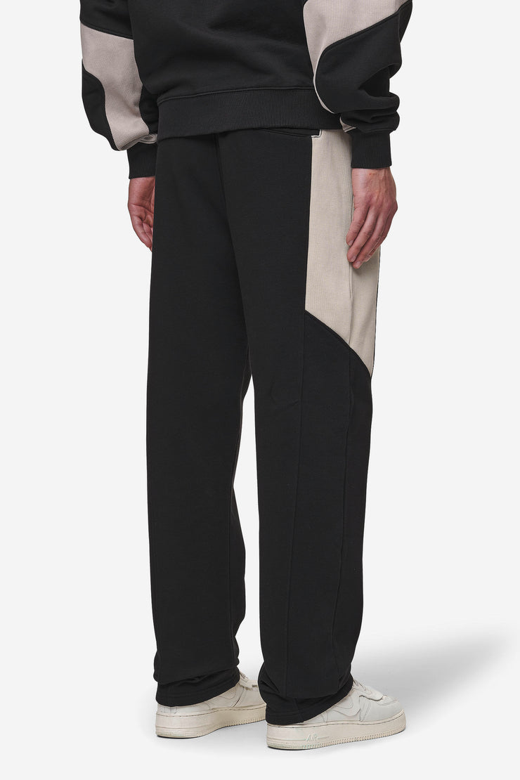 Pegador Aderno Wide Sweat Pants Washed Black Light Beige