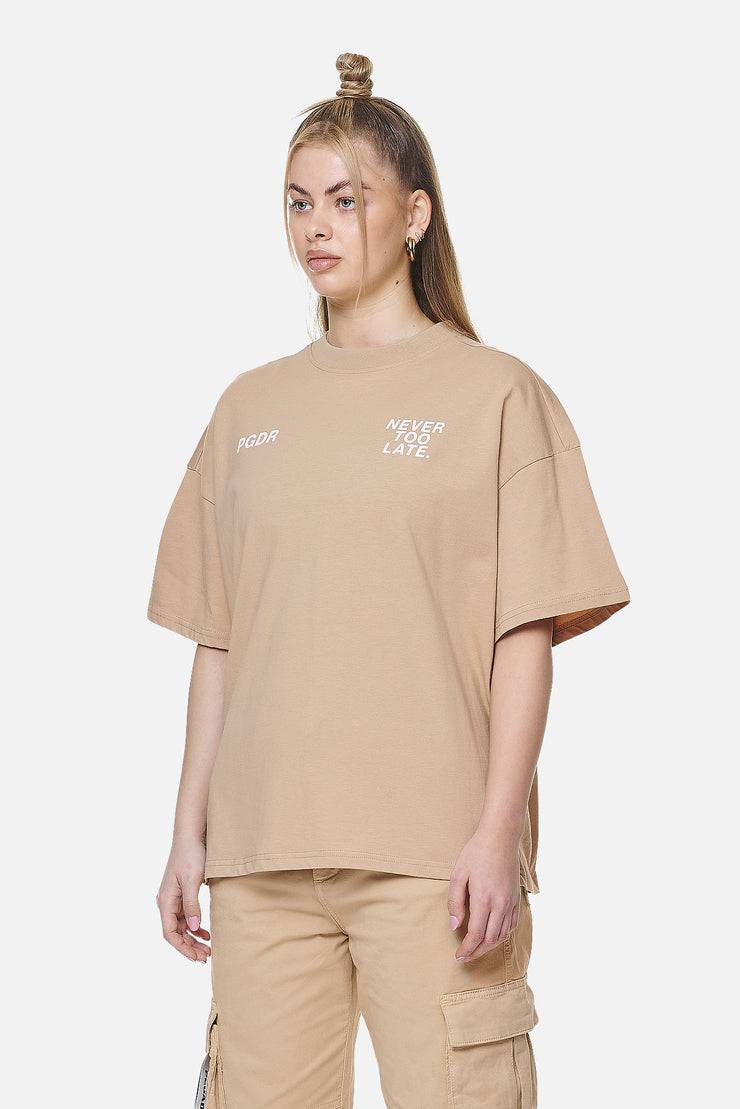 Pegador Airville Heavy Oversized Tee Washed Safari Sand