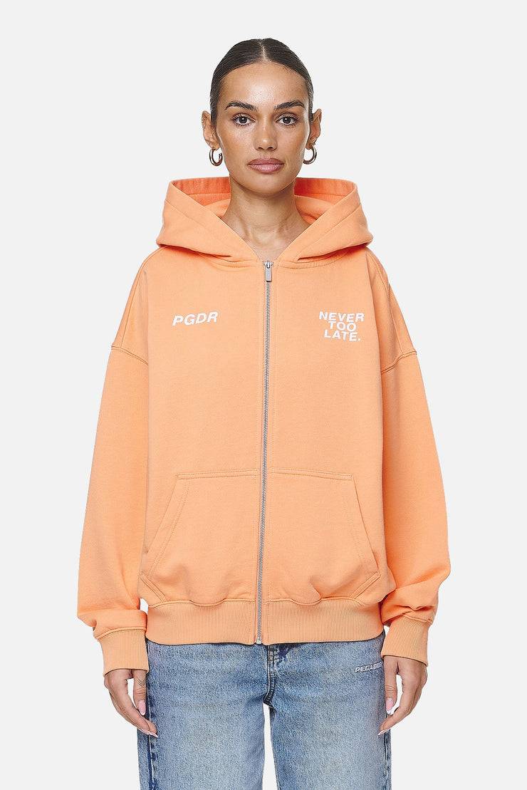 Pegador Airville Oversized Zip Hoodie Washed Apricot