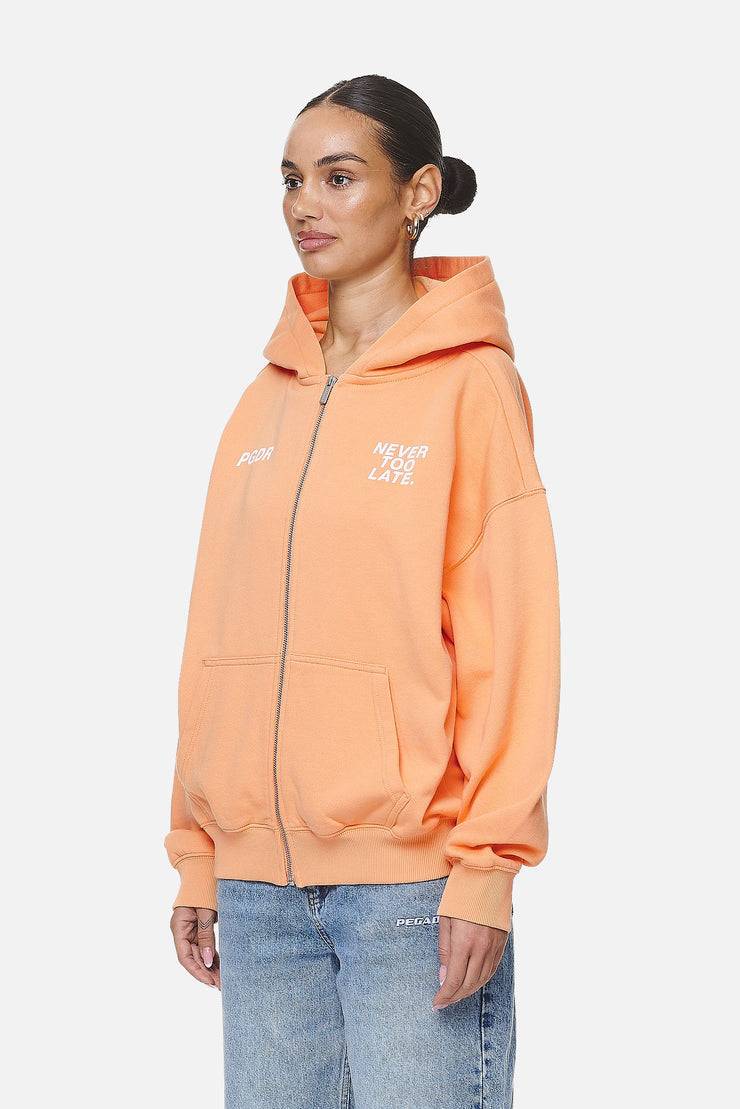 Pegador Airville Oversized Zip Hoodie Washed Apricot