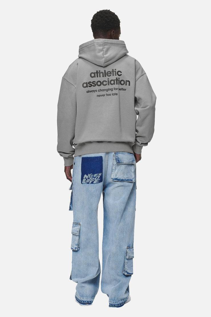 Pegador Alchar Oversized Sweat Jacket Washed Cool Grey