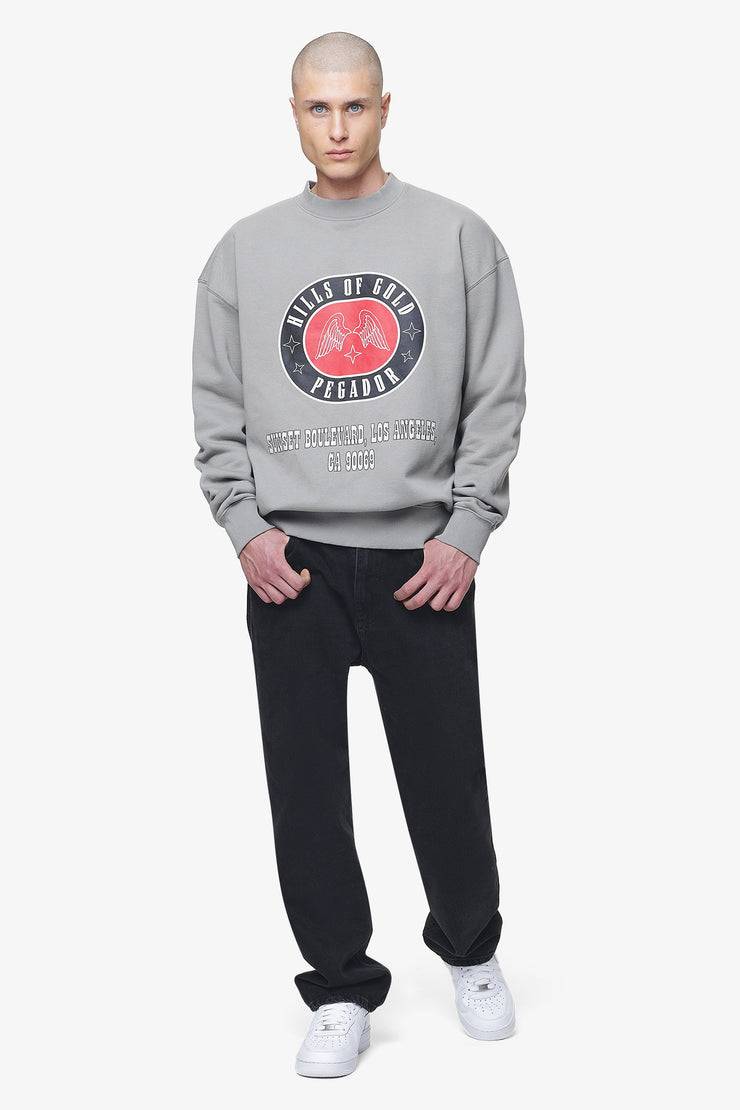 Pegador Algon Oversized Sweater Vintage Washed Dusk Grey