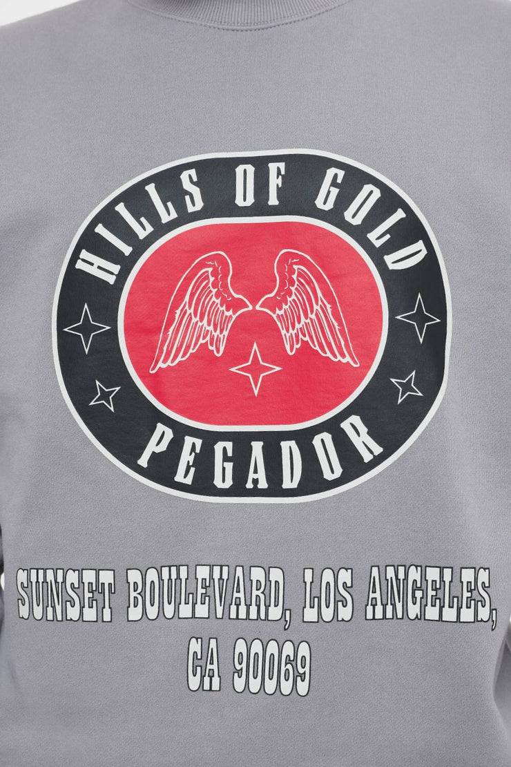 Pegador Algon Oversized Sweater Vintage Washed Dusk Grey