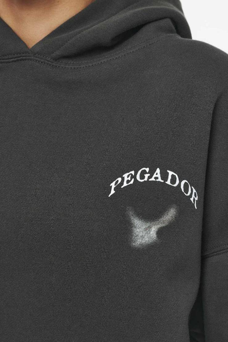 Pegador Angel Oversized Hoodie Vintage Washed Iron Grey