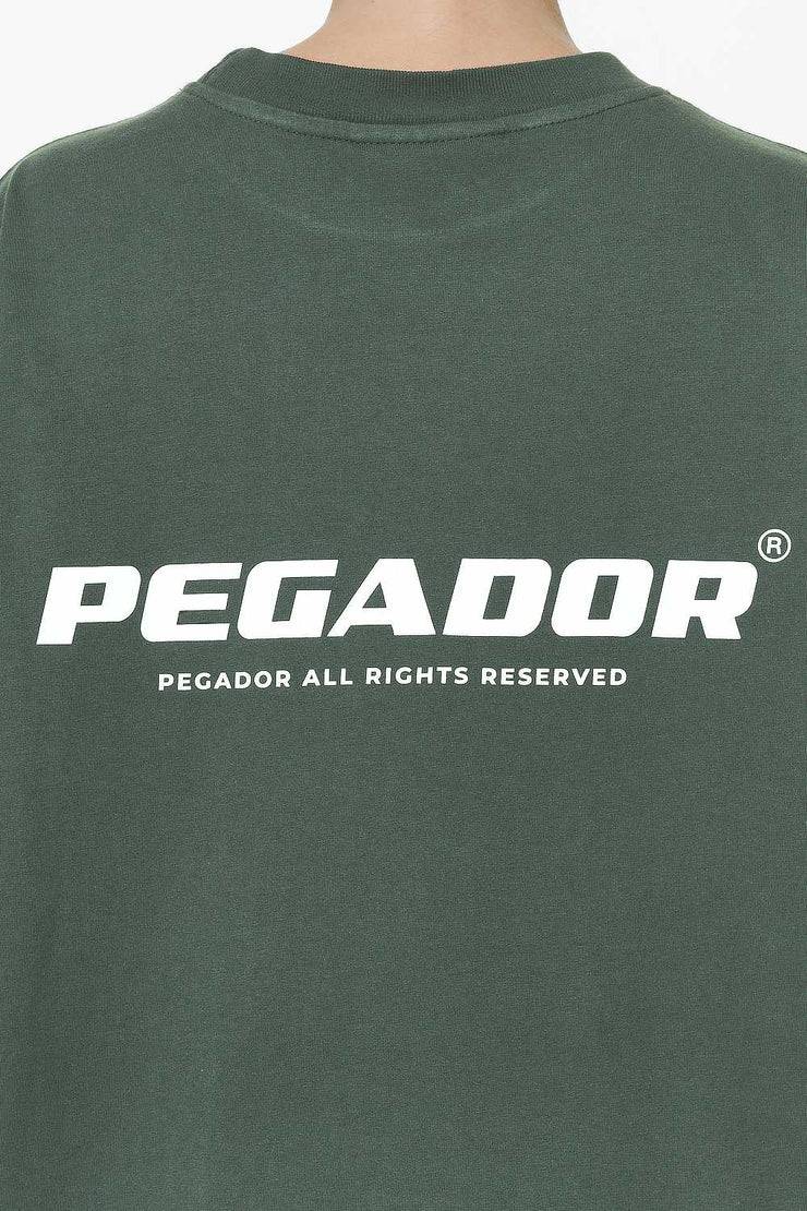 Pegador Arendal Logo Heavy Oversized Tee Washed Sage Green