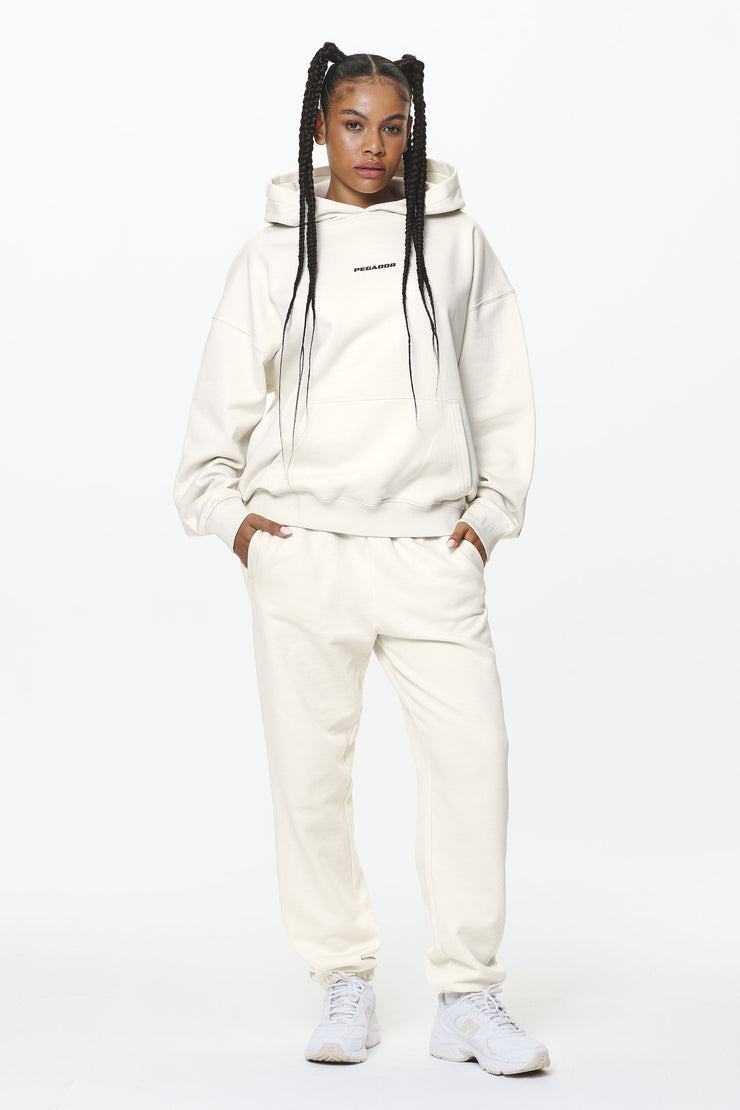 Pegador Atna Logo Oversized Hoodie Washed Salty Cream