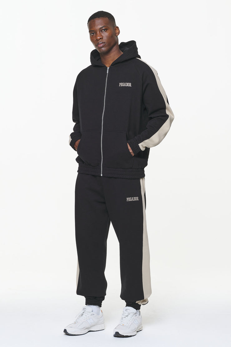 Pegador Aytoun Heavy Sweat Pants Vintage Washed Onyx Black