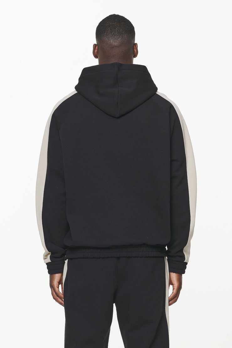 Pegador Aytoun Raglan Sweat Jacket Vintage Washed Onyx Black